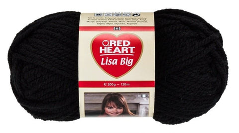 RED HEART LISA BIG - spalva 00199 - 200 g (5 vnt. pakuotė) - kaSiulai.lt