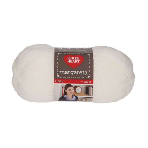 Red Heart MARGARETA Balta 50g - kaSiulai.lt