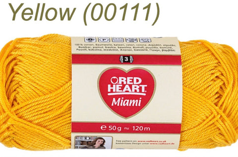 RED HEART MIAMI - spalva 00111 - 10X50g. (10vnt. pakuotė) - kaSiulai.lt
