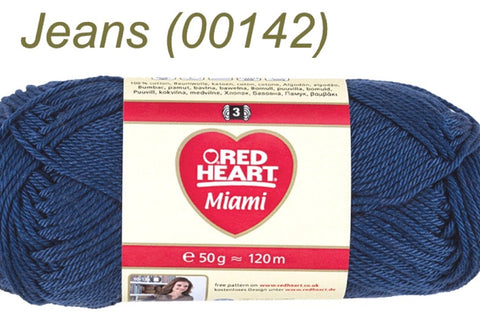 RED HEART MIAMI - spalva 00142 - 10X50g. (10vnt. pakuotė) - kaSiulai.lt