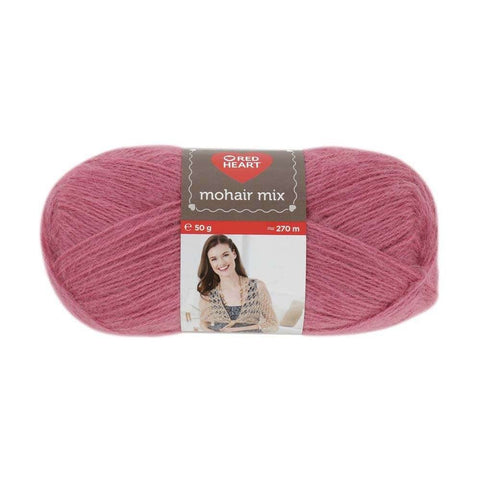 Red Heart Mohair Rožinė 50g - kaSiulai.lt