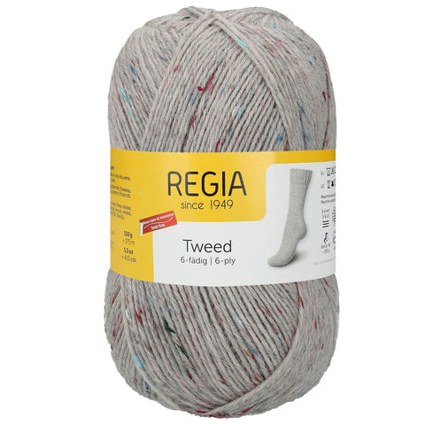 REGIA 6 PLY TWEED, 150 g (5 vnt. pakuotė) - kaSiulai.lt