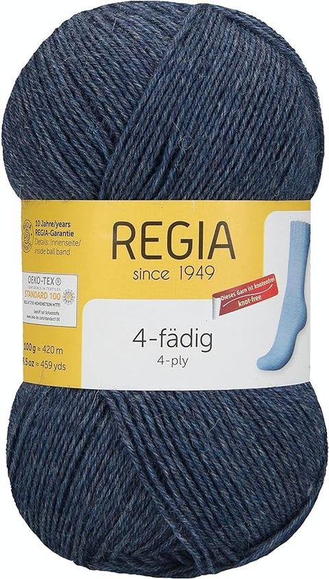 REGIA UNI 4 PLIES (4 vijų) - spalva 01845 - 100 g (10 vnt. pakuotė) - kaSiulai.lt