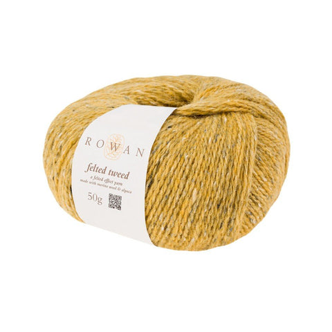 Rūdos geltona Nr.: 181 - ROWAN FELTED TWEED siūlai. (Merino ir alpakos vilna) - kaSiulai.lt