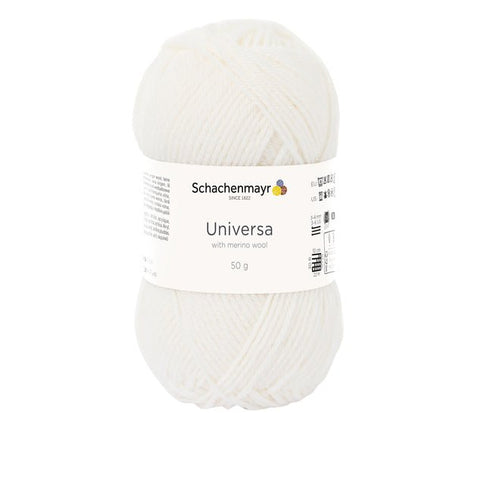 Schachenmayr UNIVERSA siūlai su Merino vilna - spalva 00102 - 100 g (10 vnt. pakuotė) - kaSiulai.lt