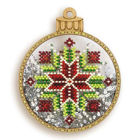 Wonderland Crafts siuvinėjimo karoliukais rinkinys ant perforuoto plastiko, 9 × 10,5 cm