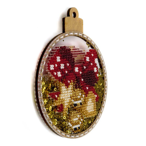 Wonderland Crafts PRECIOSA karoliukų siuvinėjimo rinkinys ant perforuoto plastiko, 9×10,5 cm