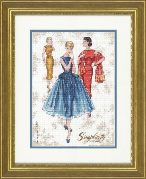 Simplicity Vintage – retro siuvinėjimo komplektas kryželiu kūrėjoms - kaSiulai.lt