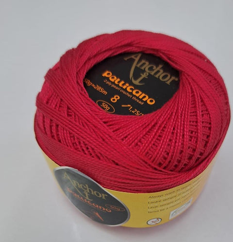 Siūlai nėrimui ANCHOR PELLICANO 8 - spalva 00029 - 50g. (4vnt pakuotė) - kaSiulai.lt