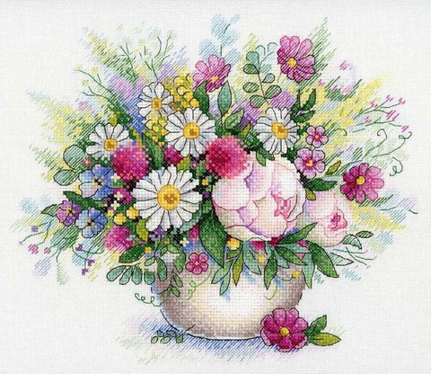 Siuvinėjimas kryželiu „Vasarios dvelksmas“, 21×25 cm - kaSiulai.lt