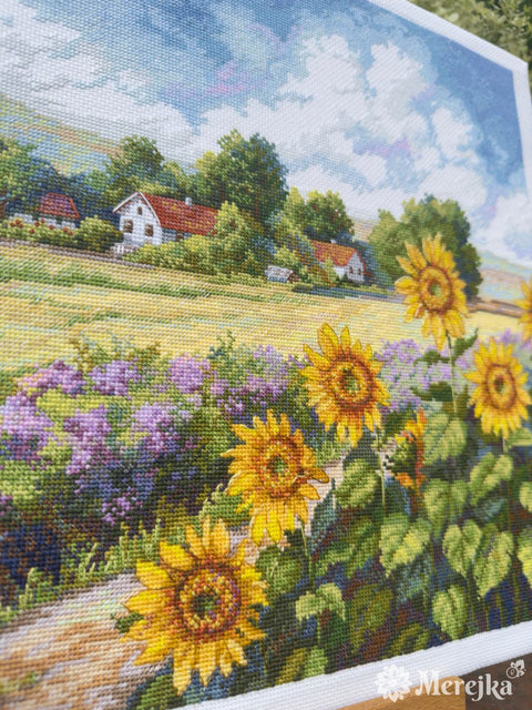 Siuvinėjimo komplektas „Kelias namo“ (kryželiu), 32×37,5 cm - kaSiulai.lt