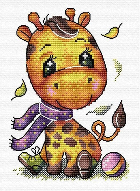 Siuvinėjimo komplektas kryželiu „Lietinga diena“ Aida 14, 13 spalvų, 18,5×13,5 cm - kaSiulai.lt