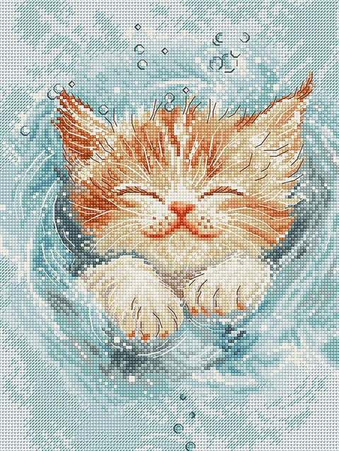 Siuvinėjimo komplektas kryželiu „Linksmas taškymasis“, 18×24 cm - kaSiulai.lt