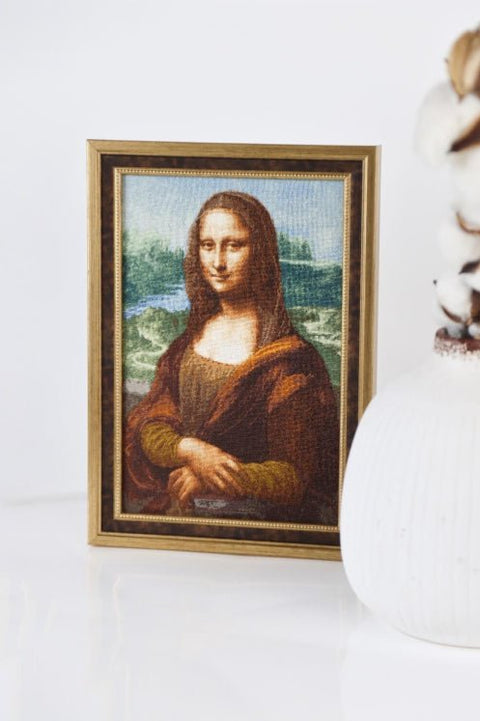 Siuvinėjimo komplektas kryželiu „Mona Liza“ — klasikinis šedevras - kaSiulai.lt