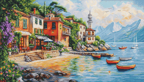 Siuvinėjimo komplektas „Varėna“ (kryželiu), 50×29 cm — įkvepiantis interjero akcentas - kaSiulai.lt