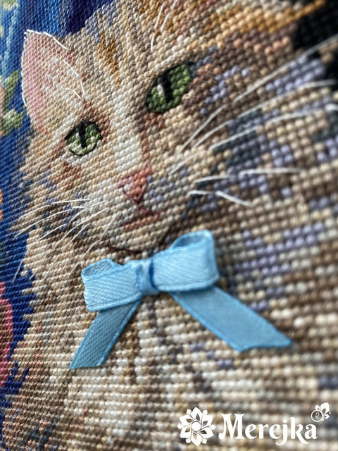Siuvinėjimo kryželiu komplektas "Rosie", 22,5×30 cm — elegantiškas motyvas - kaSiulai.lt