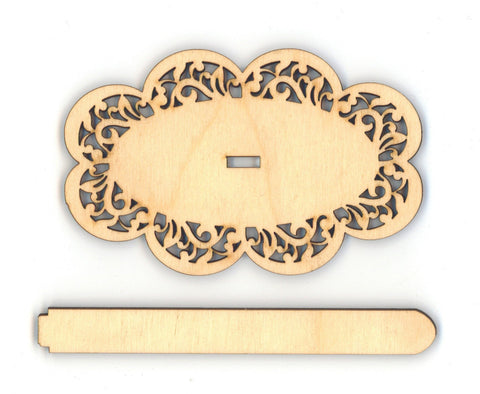 Siuvinėjimo rėmelio stovas su baze 9×6 cm ir koteliu 8 cm - kaSiulai.lt