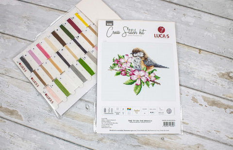 Zylė ant šakelės — kryželių siuvinėjimo rinkinys Luca-S