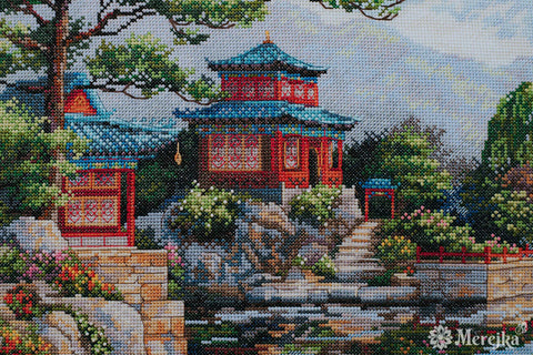 Siuvinėjimo kryželiu rinkinys „Tylus varpas“ 31 x 40 cm