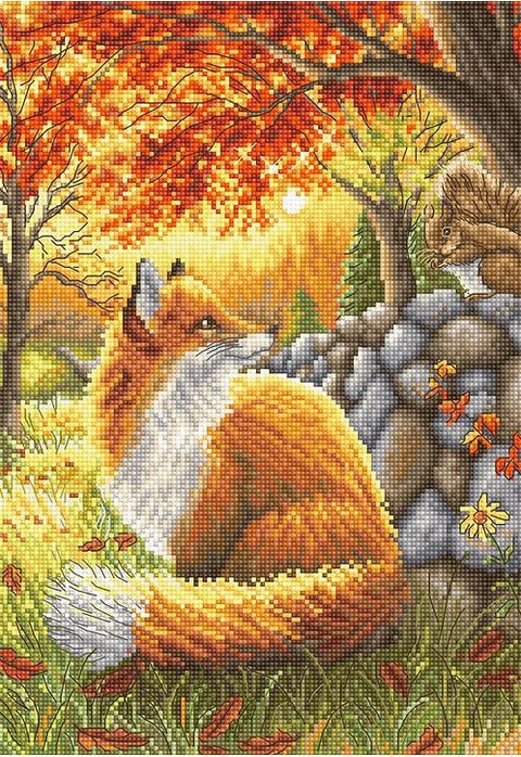 Siuvinėjimo rinkinys A Friend for Little Fox 27x19cm SLETIL8061 - 🧶kaSiulai.lt