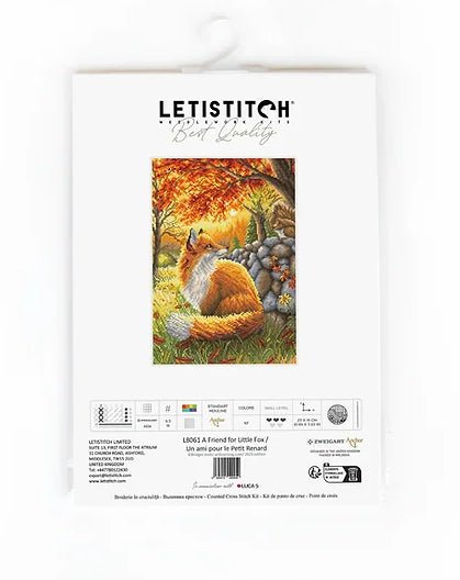 Siuvinėjimo rinkinys A Friend for Little Fox 27x19cm SLETIL8061 - 🧶kaSiulai.lt