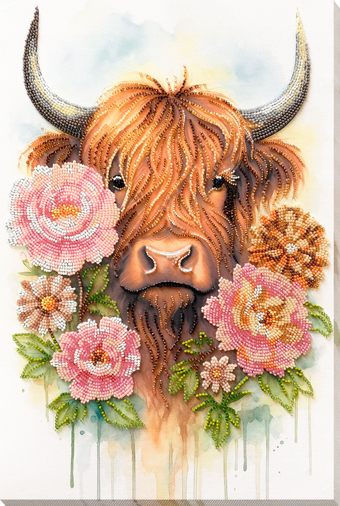 Karoliukų siuvinėjimo komplektas „Highland Belle“, 26x39 cm, kodas AAB-965