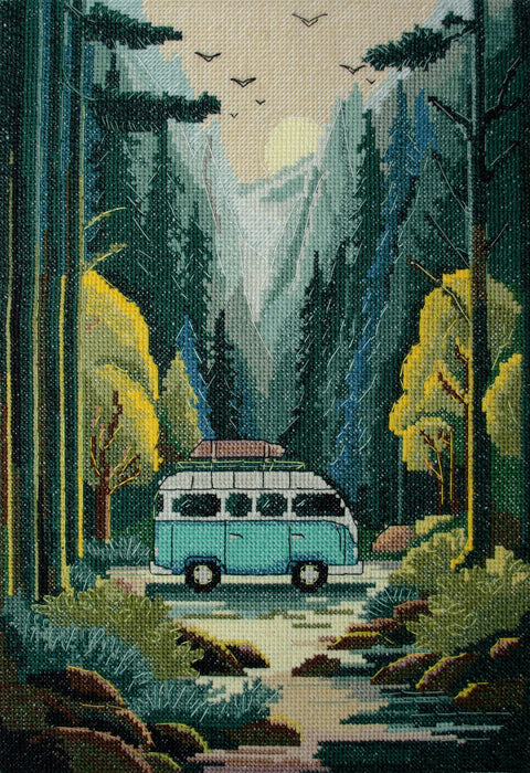 Siuvinėjimo kryželiu rinkinys „Nuotykio troškimas“ paveikslui 22x32 cm