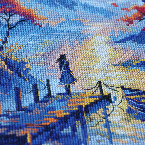 Siuvinėjimo kryželiu rinkinys „Vidinė ramybė“ 27 x 38 cm