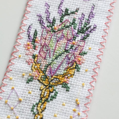 Siuvinėjimo kryželiu rinkinys knygos skirtukui „Dangiškas sargas“ 6,5 x 18 cm