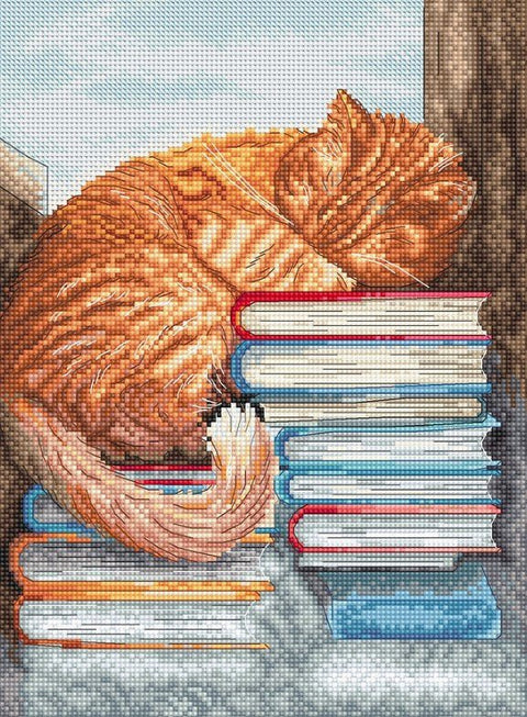 Siuvinėjimo rinkinys "Afternoon nap" 18x24cm SLETIL8095 - 🧶kaSiulai.lt
