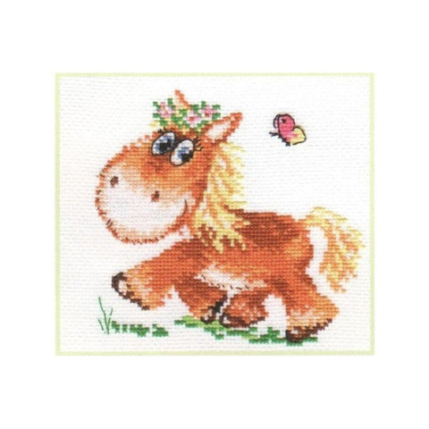 Siuvinėjimo rinkinys Alisa "Arkliukas" 0-74 (13x13 cm) - kaSiulai.lt