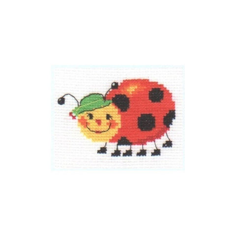 Siuvinėjimo rinkinys Alisa "Boružėlė" 0-45 (8x8 cm) - kaSiulai.lt