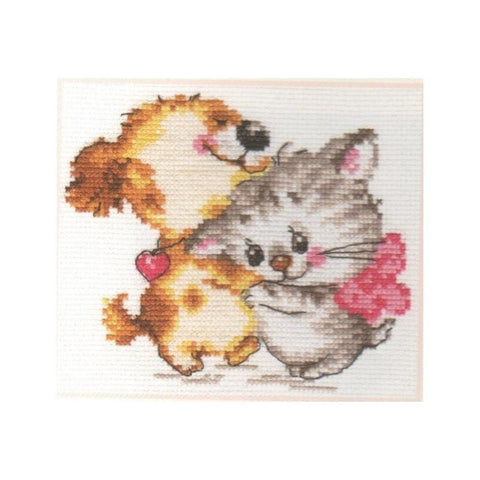 Siuvinėjimo rinkinys Alisa "Draugystė" 0-36 (14x11 cm) - kaSiulai.lt