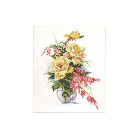 Siuvinėjimo rinkinys Alisa "Geltonos rožės" 2-20 (21x29 cm) - kaSiulai.lt