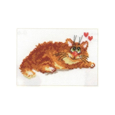 Siuvinėjimo rinkinys Alisa "Katinėlis" 0-67 (15x10 cm) - kaSiulai.lt