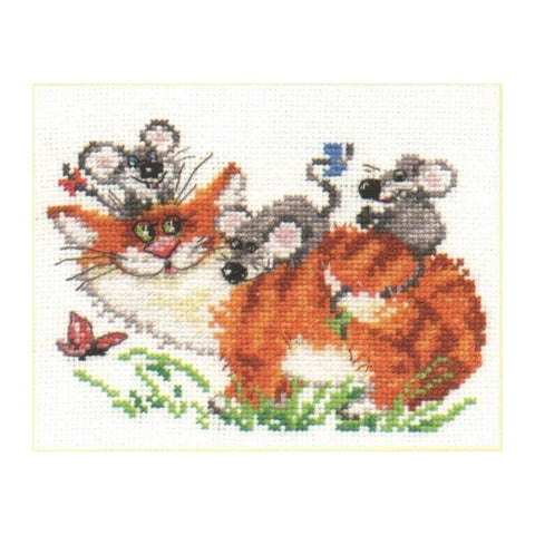 Siuvinėjimo rinkinys Alisa "Linksmas pasivaikščiojimas" 0-83 (15x11 cm) - kaSiulai.lt