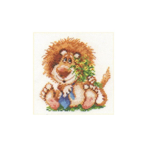 Siuvinėjimo rinkinys Alisa "Liūtukas" 0-55 (12x13 cm) - kaSiulai.lt