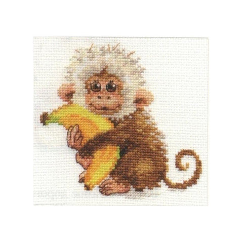 Siuvinėjimo rinkinys Alisa "Mano bananas!" 0-127 (12x11 cm) - kaSiulai.lt