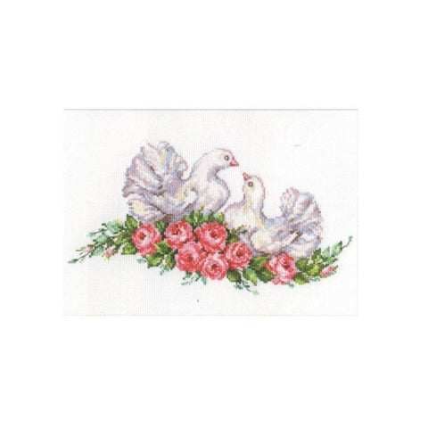 Siuvinėjimo rinkinys Alisa "Meilės paukščiai" 1-13 (26x14 cm) - kaSiulai.lt