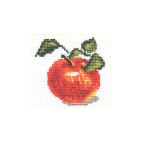 Siuvinėjimo rinkinys Alisa "Obuolys" 0-49 (8x8 cm) - kaSiulai.lt