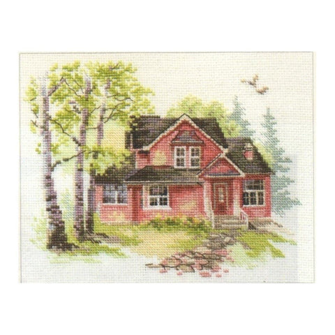 Siuvinėjimo rinkinys Alisa "Rožinis namelis" 3-19 (18x14 cm) - kaSiulai.lt