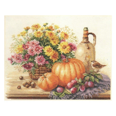Siuvinėjimo rinkinys Alisa "Šventiniai moliūgai" 5-15 (38x28 cm) - kaSiulai.lt
