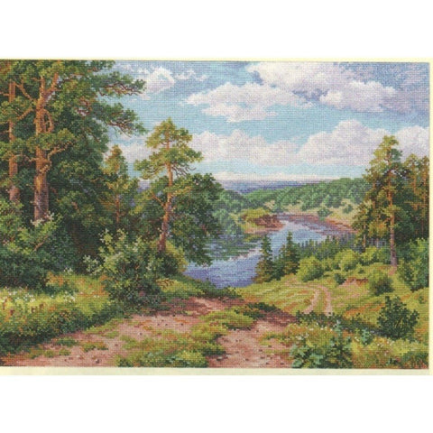 Siuvinėjimo rinkinys Alisa "Žalioji nuokalnė" 3-13 (40x30 cm) - kaSiulai.lt