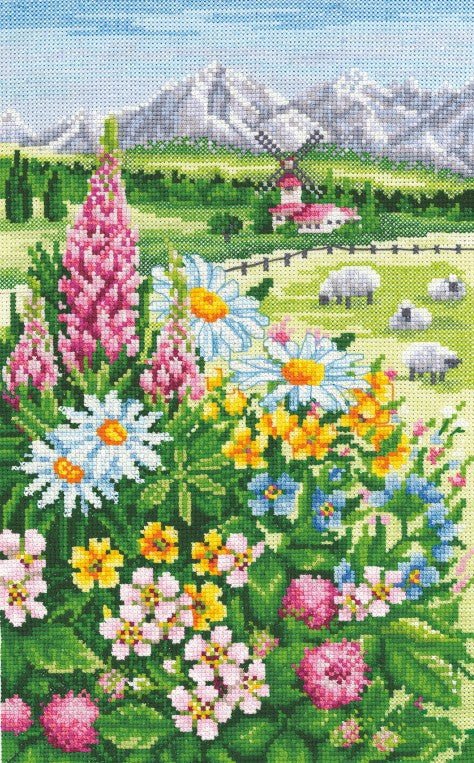 Siuvinėjimo rinkinys Alpine Meadow SANA-04 - kaSiulai.lt