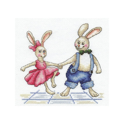 Siuvinėjimo rinkinys Andriana Bunnies Rock-N-Roll SANZ-40 14.5x14cm - kaSiulai.lt