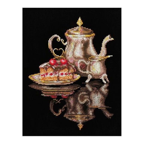 Siuvinėjimo rinkinys Andriana Coffee For Two SANK-42 18x23cm - kaSiulai.lt