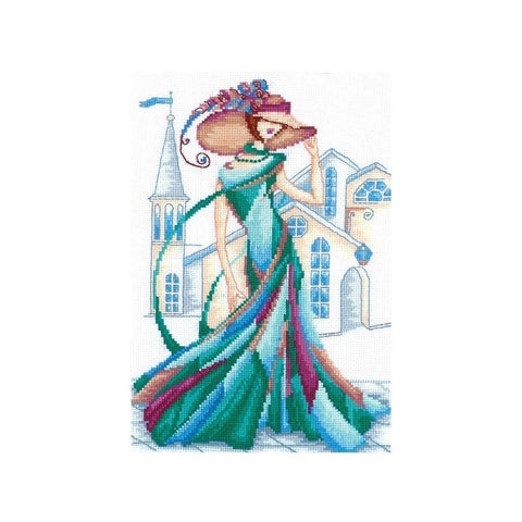 Siuvinėjimo rinkinys Andriana Emerald Lace SANR-12 19x27cm - kaSiulai.lt