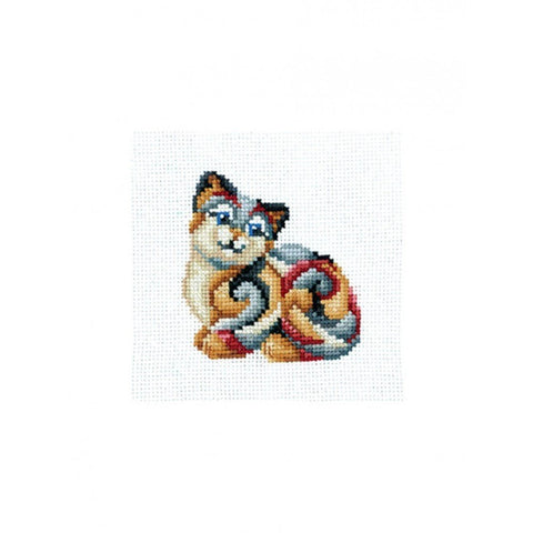 Siuvinėjimo rinkinys Andriana Figurines Cat SANS-33 12X12cm - kaSiulai.lt