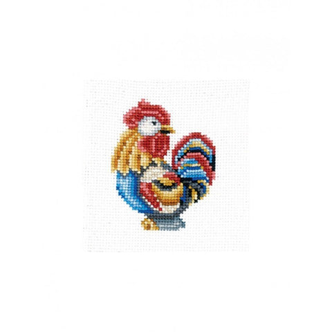 Siuvinėjimo rinkinys Andriana Figurines Rooster SANS-39 12X12cm - kaSiulai.lt
