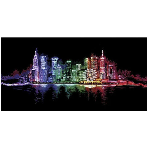 Siuvinėjimo rinkinys Andriana Night Town SANN-16 95X45cm - kaSiulai.lt
